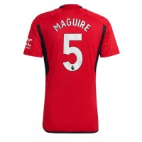 Manchester United Harry Maguire #5 Domáci futbalový dres 2023-24 Krátky Rukáv